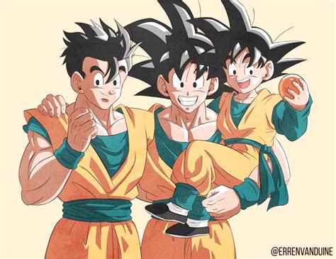 goku vs goten|goku chichi gohan goten.